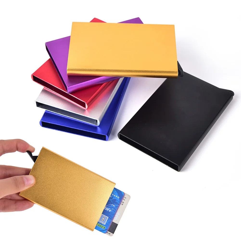 1PC New Slim Thin Business Card Case PU & Alloy Bank Credit Package credit card holder Gift Metal Holder | Багаж и сумки