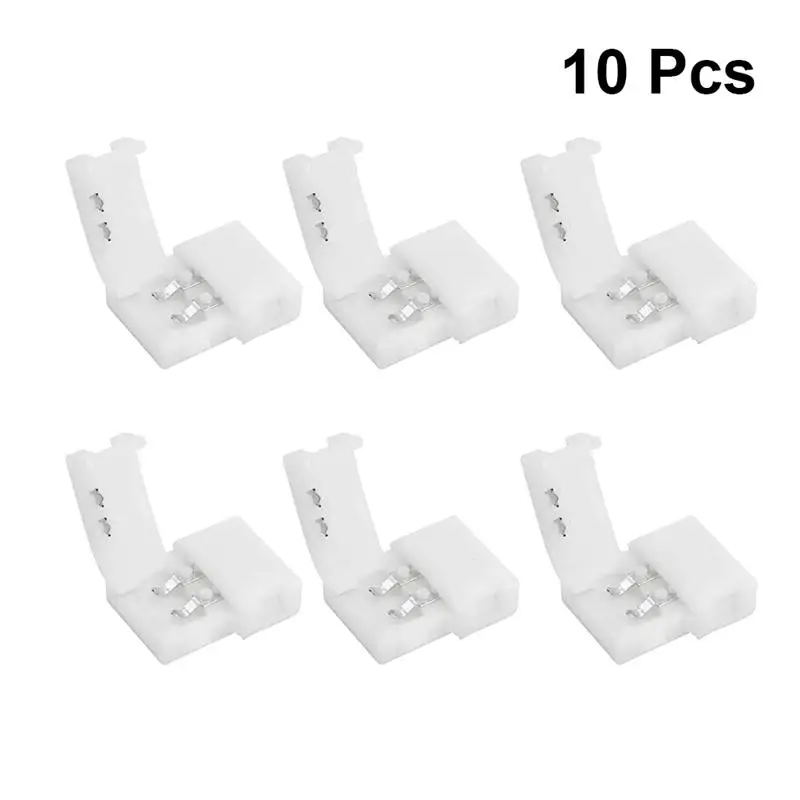 10PCS RGB Corner Connector Corner Clips Buckle LED Strip Adapter Light Accessory (White+Silver)
10PCS RGB Corner Connector Corner Clips Buckle LED Strip Adapter Light Accessory (White+Silver)