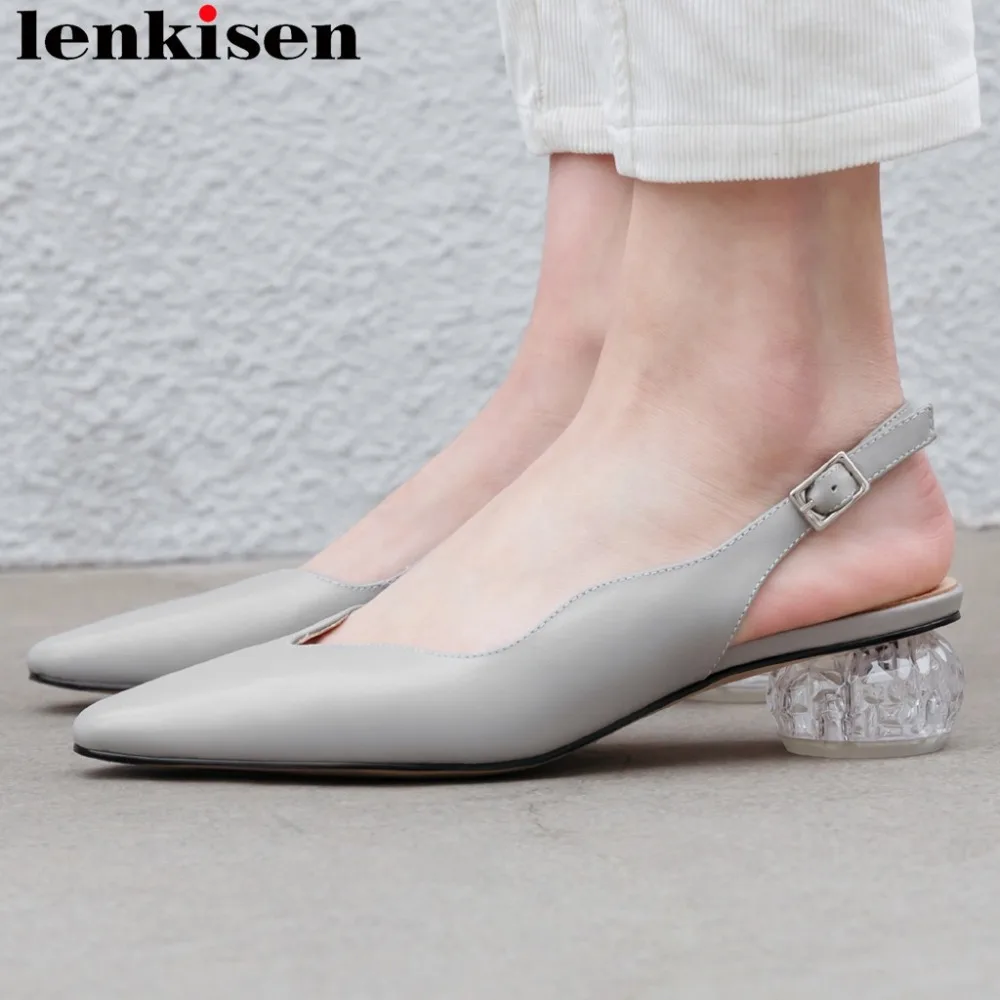 Lenkisen natural leather crystal low heels buckle strap slingback women pumps square toe office lady dress wedding shoes L1f2
Lenkisen natural leather crystal low heels buckle strap slingback women pumps square toe office lady dress wedding shoes L1f2