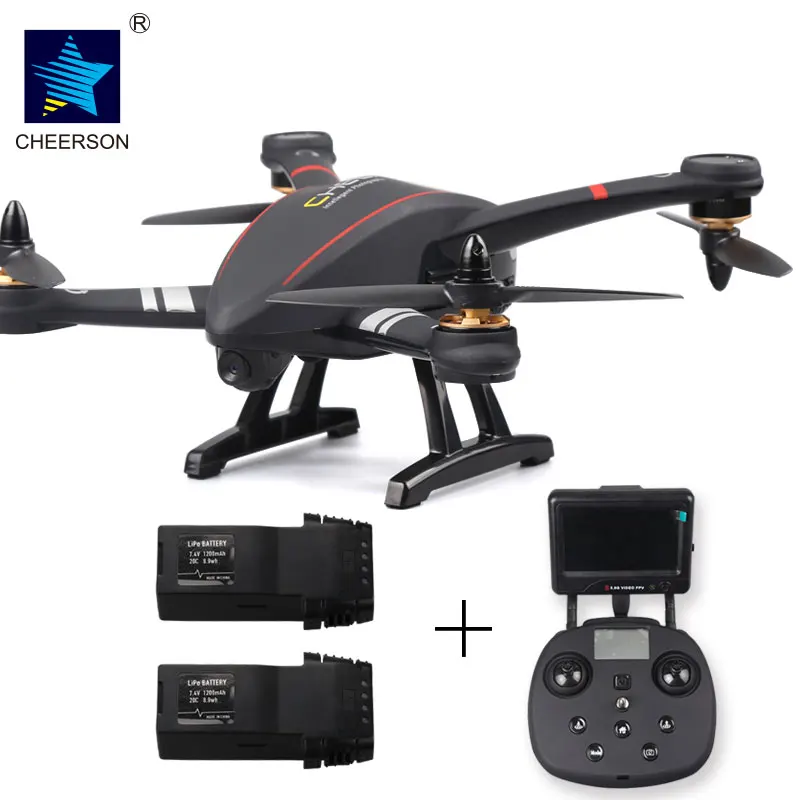 

Cheerson Original CX-23 CX23 Brushless 5.8G FPV With 720P Camera OSD GPS RC Quadcopter RTF add 2 battery packs