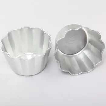 

5pcs/10pcs Aluminum Flat Eight Flowers Cake Mold Bread Moulds Pudding ans Chocolate Baking Tools Kitchen Accessories