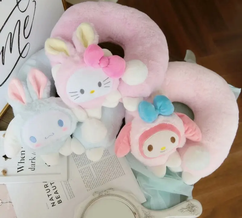 1pc 34cm cartoon My Melody Cinnamoroll dog hello kitty plush U neck pillow car cushion stuffed toy girl birthday present
1pc 34cm cartoon My Melody Cinnamoroll dog hello kitty plush U neck pillow car cushion stuffed toy girl birthday present
