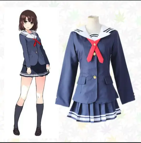 Anime Saenai Heroine no Sodatekata Katou Megumi cosplay Katou Megumi cos Japanese JK Mariners College girl uniforms costume
Anime Saenai Heroine no Sodatekata Katou Megumi cosplay Katou Megumi cos Japanese JK Mariners College girl uniforms costume