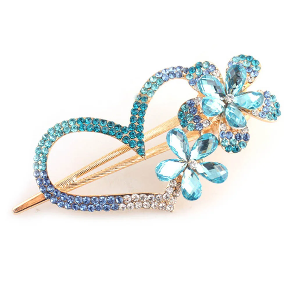 Exquisite Rhinestone Heart Flower Shaped Women Hair Clips Women Hairpins Hair Accessories Headwear
Exquisite Rhinestone Heart Flower Shaped Women Hair Clips Women Hairpins Hair Accessories Headwear