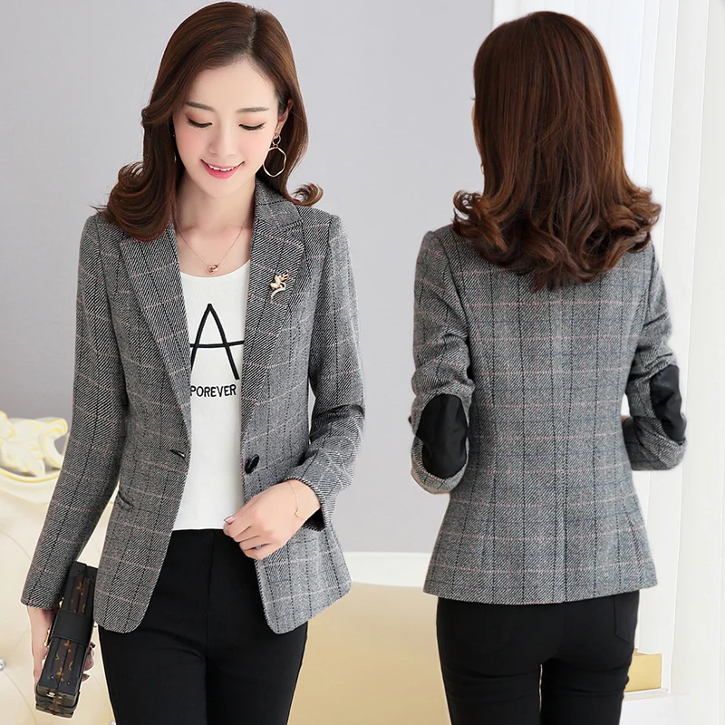 LANLOJER 2018 Plaid Formal Suits for Women Fashion Newest Designer Blazer Women's Long Sleeve Jacket Slim Coat 856#
LANLOJER 2018 Plaid Formal Suits for Women Fashion Newest Designer Blazer Women's Long Sleeve Jacket Slim Coat 856#