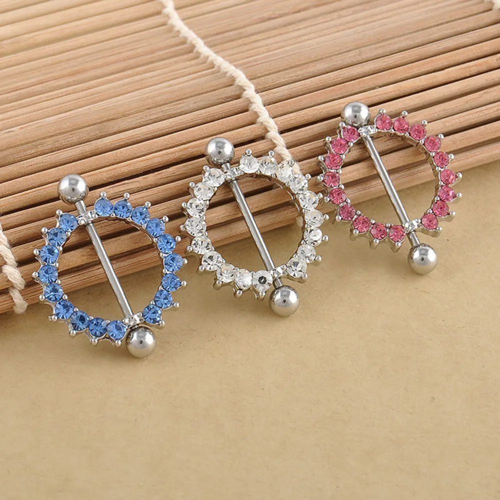 1 pcs Rhinestone Nipple Piercing Fashion Body Piercing Gem Paved Circle Shield Piercing Rings Body Jewelry for Women Girls
1 pcs Rhinestone Nipple Piercing Fashion Body Piercing Gem Paved Circle Shield Piercing Rings Body Jewelry for Women Girls