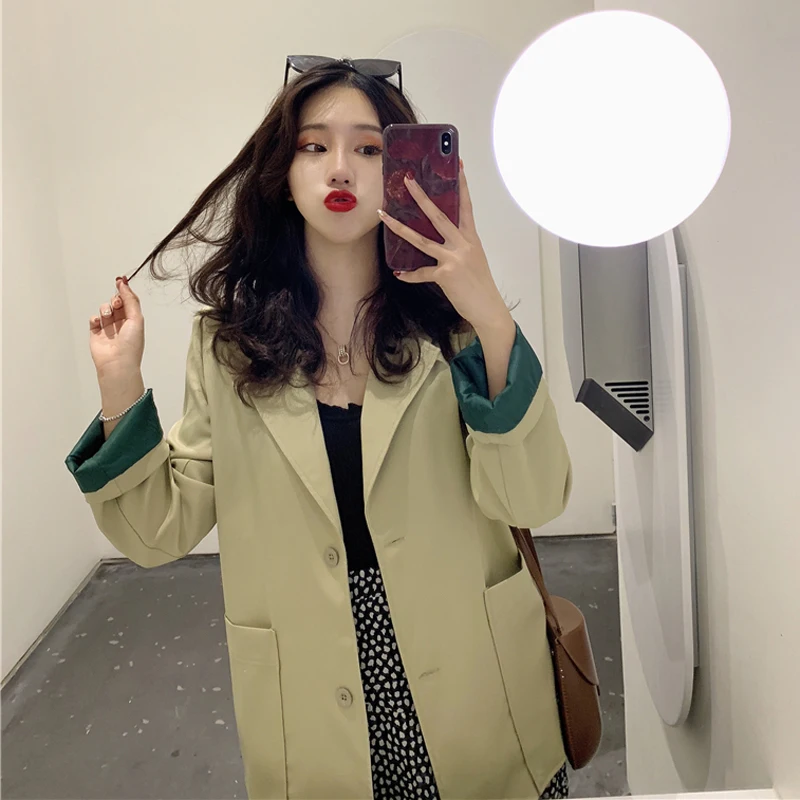 BGTEEVER Elegant Single Breasted Women Blazer Jackets Vintage Hit Color Female Suits Coat 2019 OL Style Blasers Outwear femme
BGTEEVER Elegant Single Breasted Women Blazer Jackets Vintage Hit Color Female Suits Coat 2019 OL Style Blasers Outwear femme
