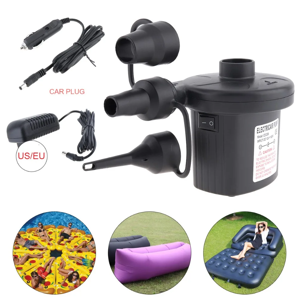 12V Air Compressor Portable pump kompresor Tyre Tire Inflator Inflatable Pump with 3 Nozzle US EU Plug for Air Bed Boat Mattress
12V Air Compressor Portable pump kompresor Tyre Tire Inflator Inflatable Pump with 3 Nozzle US EU Plug for Air Bed Boat Mattress