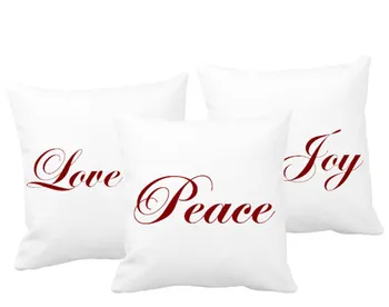 3pcs/lot 18'' White Customize Names Monogrammed Love Peace Joy Massage Square Cushion Covers
3pcs/lot 18'' White Customize Names Monogrammed Love Peace Joy Massage Square Cushion Covers