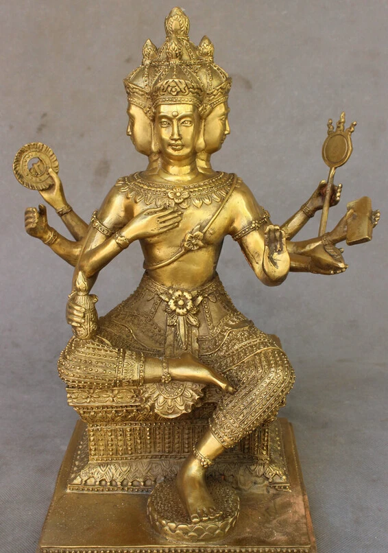 USPS to USA S1455 14" Tibet Buddhism Brass Namgyalma Ushnishavijaya 3 Head 8 Arms Buddha Statue (B0328)
USPS to USA S1455 14" Tibet Buddhism Brass Namgyalma Ushnishavijaya 3 Head 8 Arms Buddha Statue (B0328)