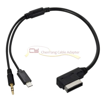 Media In AMI MDI to Stereo 3.5mm Audio & USB-C Aux Adapter Cable For Car VW AUDI 2014 A4 A6 Q5 Q7
Media In AMI MDI to Stereo 3.5mm Audio & USB-C Aux Adapter Cable For Car VW AUDI 2014 A4 A6 Q5 Q7