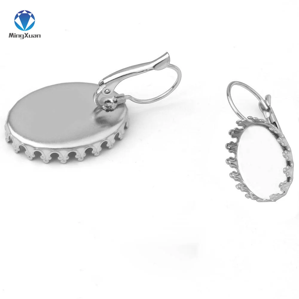 MINGXUAN 10pcs Stainless Steel Crown Leverback French Hoop with 18x25mm Oval Cameo Cabochon Tray Hoop earring Jewelry findings
MINGXUAN 10pcs Stainless Steel Crown Leverback French Hoop with 18x25mm Oval Cameo Cabochon Tray Hoop earring Jewelry findings