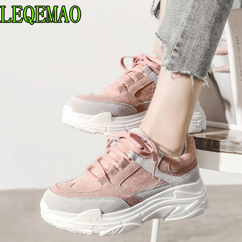 New Spring Sneakers Women Platform Flats Lace Up Round Toe Solid Creepers Female Casual Fashion Comfort Shoes
New Spring Sneakers Women Platform Flats Lace Up Round Toe Solid Creepers Female Casual Fashion Comfort Shoes