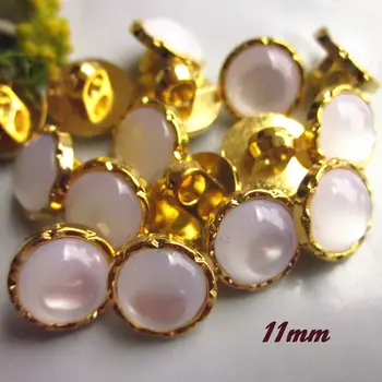 144pcs 11mm 7/16 gold side white pearlescent sewing buttons for clothing high quality sewing headwear craft materials supplies
144pcs 11mm 7/16 gold side white pearlescent sewing buttons for clothing high quality sewing headwear craft materials supplies