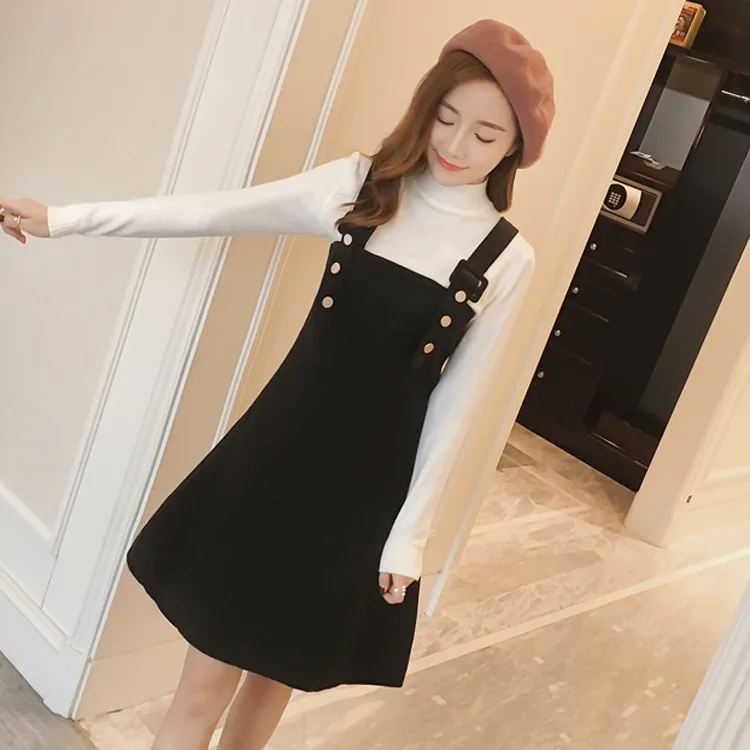 2017 Autumn and winter in the female Korean vest harness suspenders dress new winter sweater
2017 Autumn and winter in the female Korean vest harness suspenders dress new winter sweater