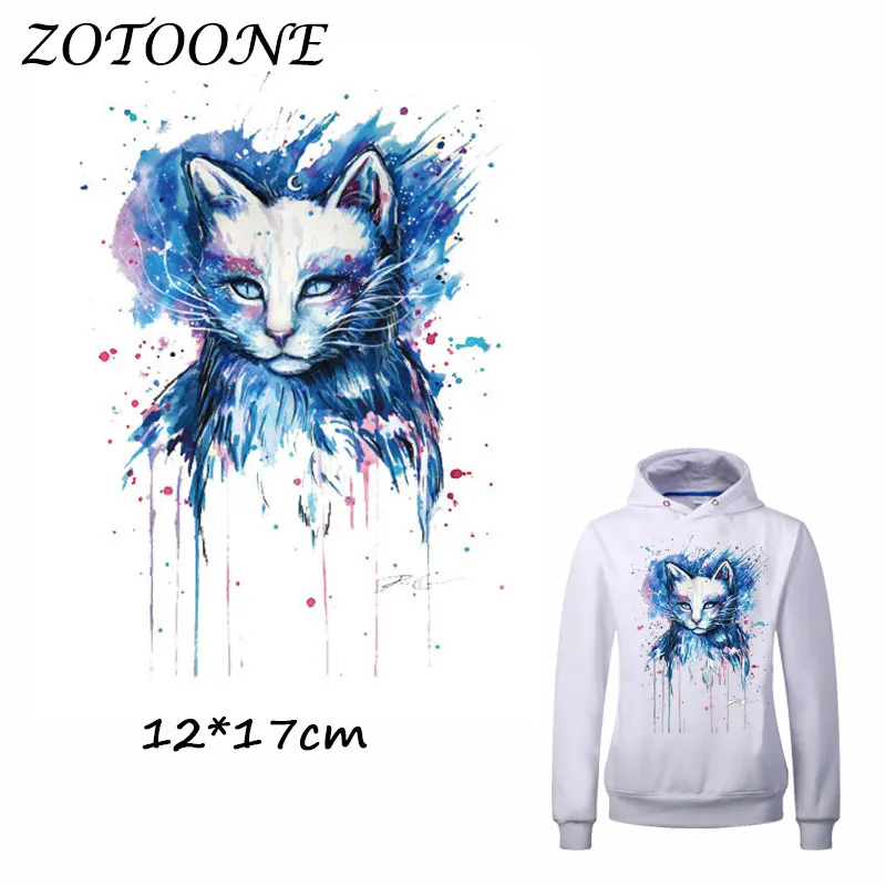 ZOTOONE Beautiful Watercolor Cat Iron on Patches for Clothes Heat Transfer Patch T Shirt Sticker for DIY Accessory Applique Kids
ZOTOONE Beautiful Watercolor Cat Iron on Patches for Clothes Heat Transfer Patch T Shirt Sticker for DIY Accessory Applique Kids