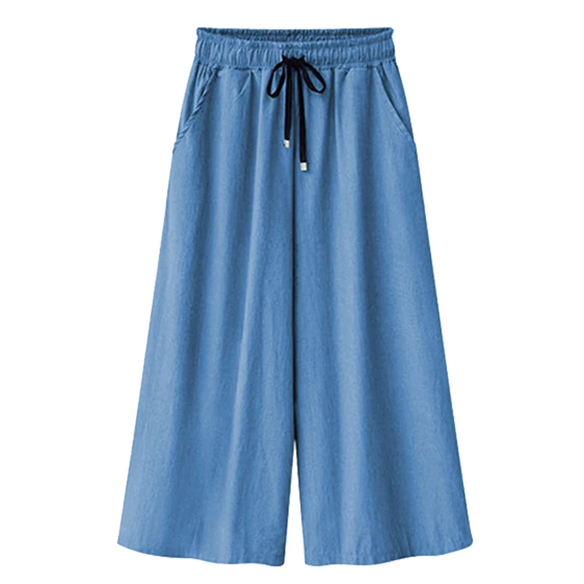 Plus size 5XL Summer Wide leg pants female jeans woman high waist thin section of nine pants to increase fat Loose jeans femme
Plus size 5XL Summer Wide leg pants female jeans woman high waist thin section of nine pants to increase fat Loose jeans femme