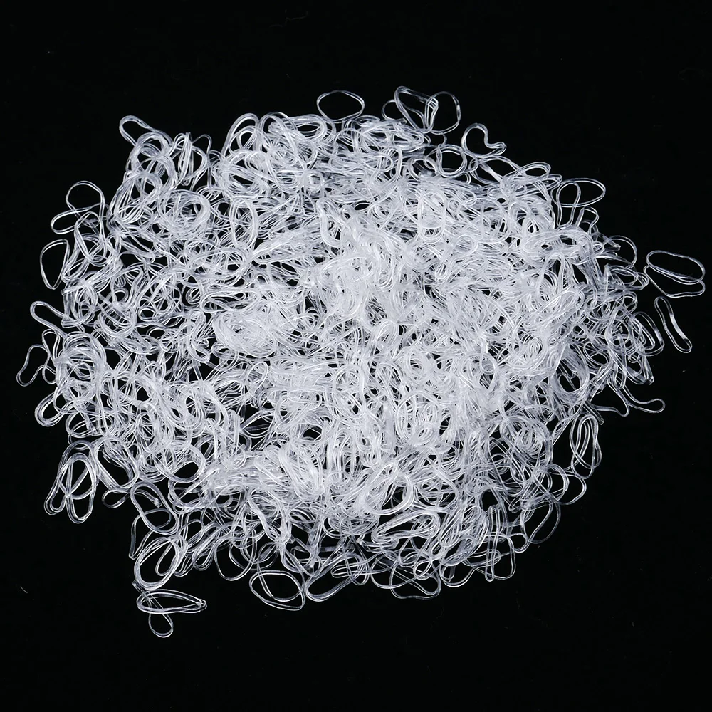 1000Pcs Transparent Rubber Hairband Rope Silicone Ponytail Holder Elastic TPU Hair Ties Rings Girls Hair Accessories
1000Pcs Transparent Rubber Hairband Rope Silicone Ponytail Holder Elastic TPU Hair Ties Rings Girls Hair Accessories