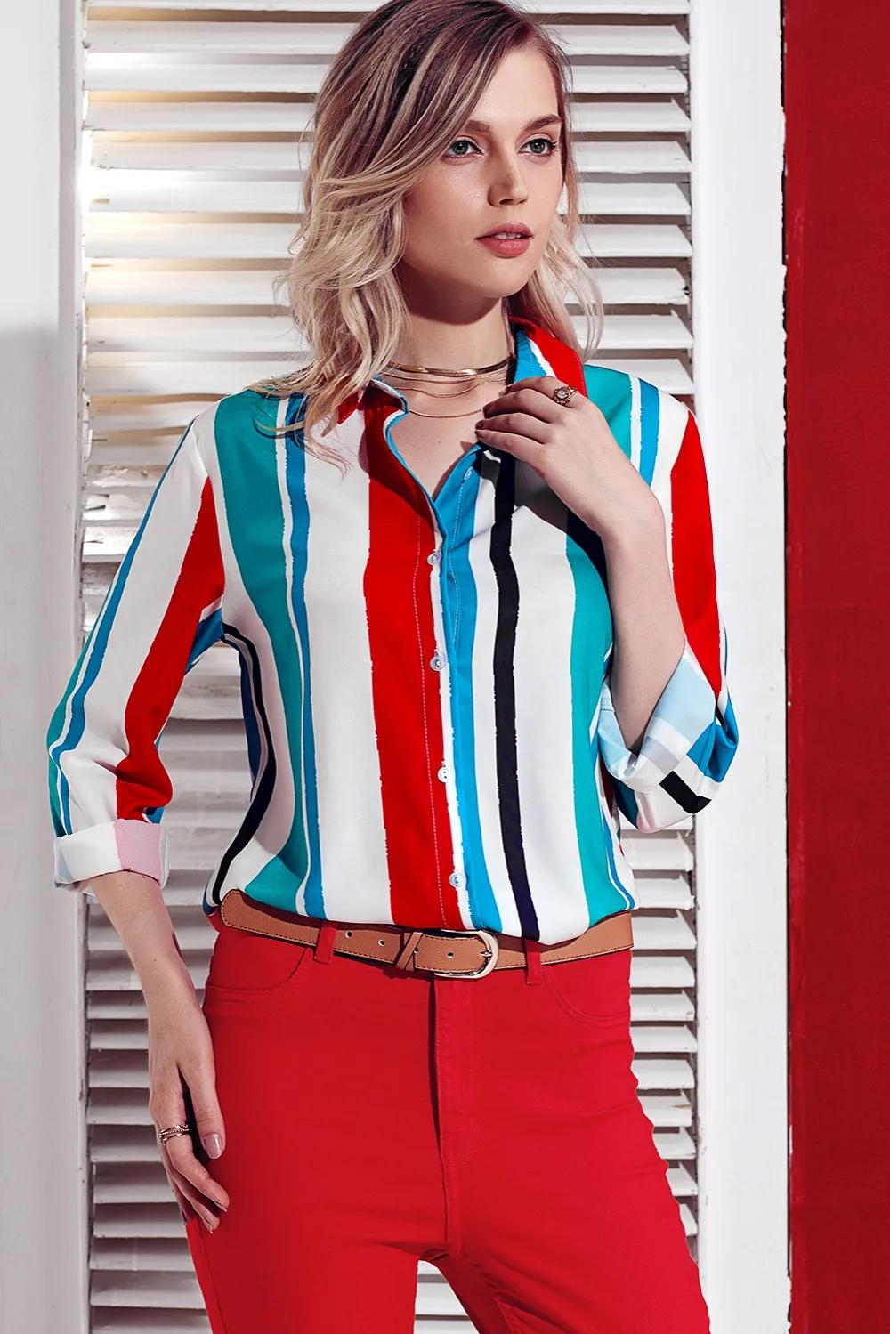 Green-Blue-Striped-Long-Sleeve-Button-Down-Shirt-LC251153-9-5