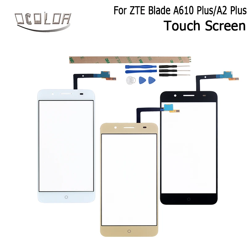 Ocolor для ZTE Blade A610 Plus сенсорный экран 5 "сенсорная панель с объективом Замена +
