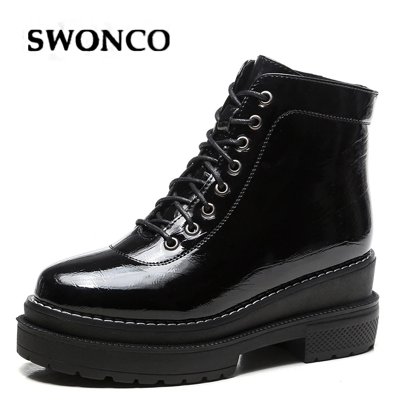 SWONCO Warm Shoes Women Ankle Boots Platform Wedge Casual Shoes Female 2019 Auutmn/winter Snow Boots Female Shoes Black Sneakers
SWONCO Warm Shoes Women Ankle Boots Platform Wedge Casual Shoes Female 2019 Auutmn/winter Snow Boots Female Shoes Black Sneakers