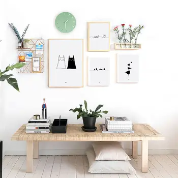 Nordic Canvas Painting Home Decor Cartoon Animal Picture Wall Art Sweet Cat Bird Print Kids Bedroom Lovely Minimalist Painting
Nordic Canvas Painting Home Decor Cartoon Animal Picture Wall Art Sweet Cat Bird Print Kids Bedroom Lovely Minimalist Painting