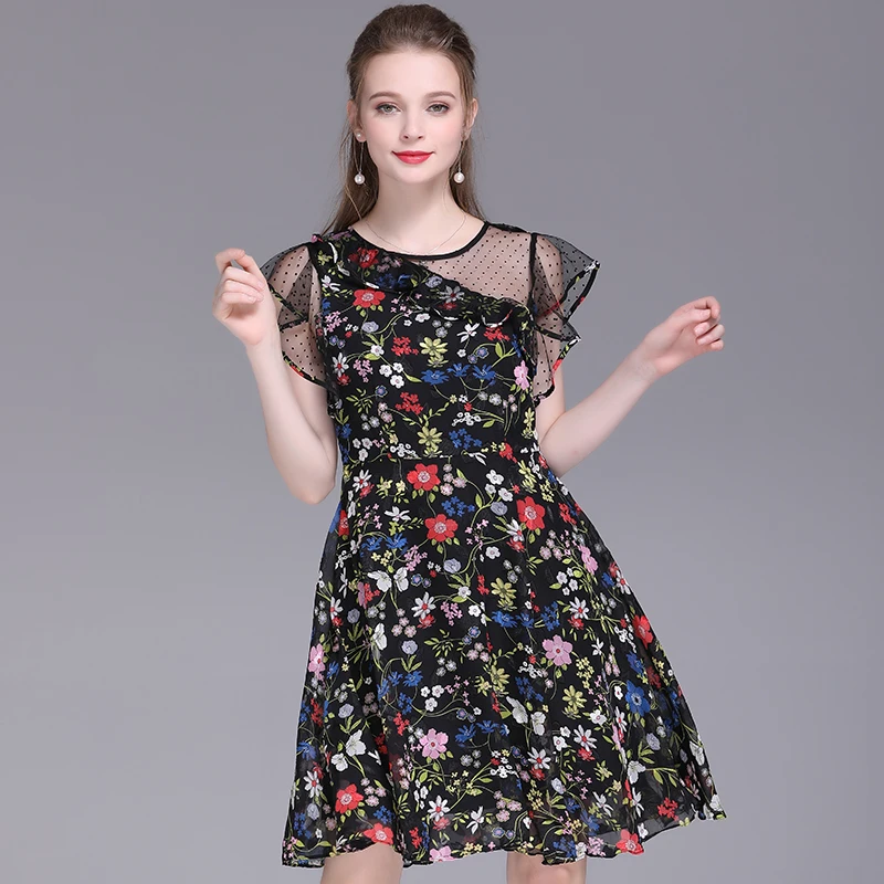 Shetelisi Floral-Print Mesh Patchwork Dress with Flare Sleeve Fashion Summer Dresses for Elegant Women st19016
Shetelisi Floral-Print Mesh Patchwork Dress with Flare Sleeve Fashion Summer Dresses for Elegant Women st19016