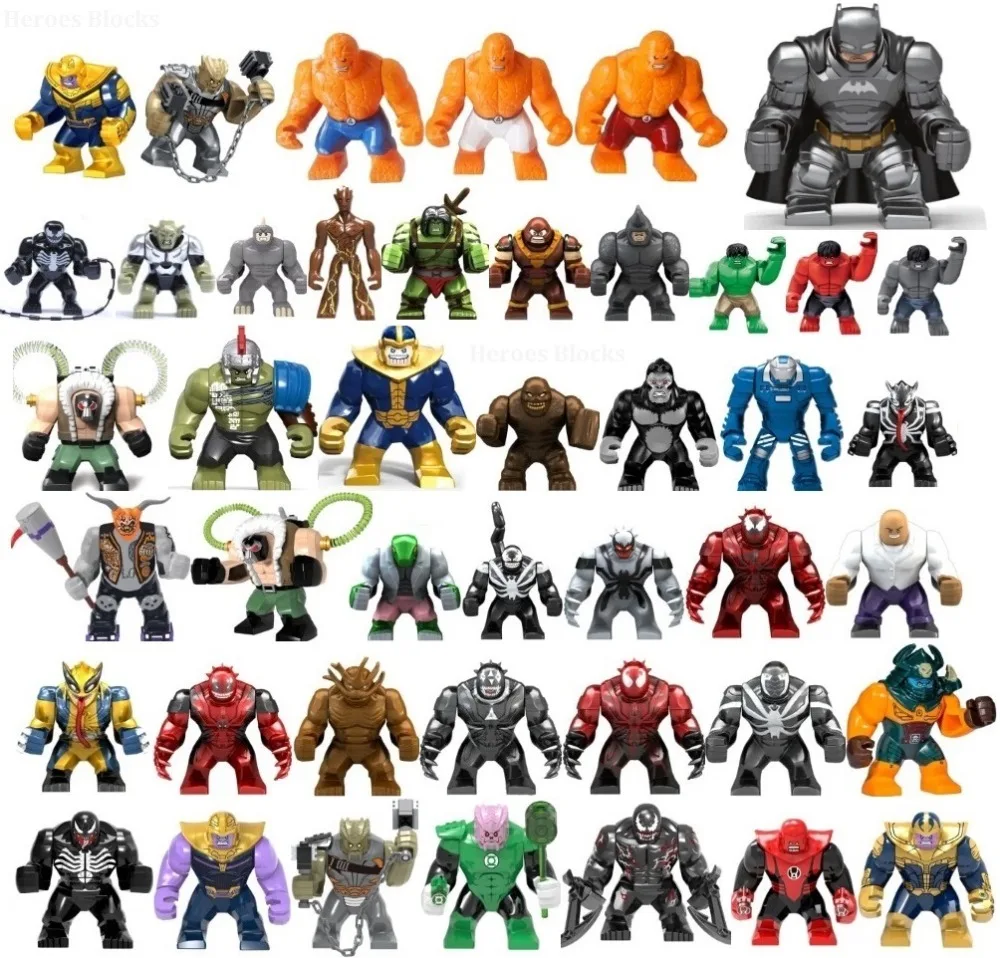 1PC Large Super Heroes Movie Anti Venom Batman Thanos Hulk Cull Obsidian Building Blocks Bricks Toys kids gift Compatible Legoed
1PC Large Super Heroes Movie Anti Venom Batman Thanos Hulk Cull Obsidian Building Blocks Bricks Toys kids gift Compatible Legoed