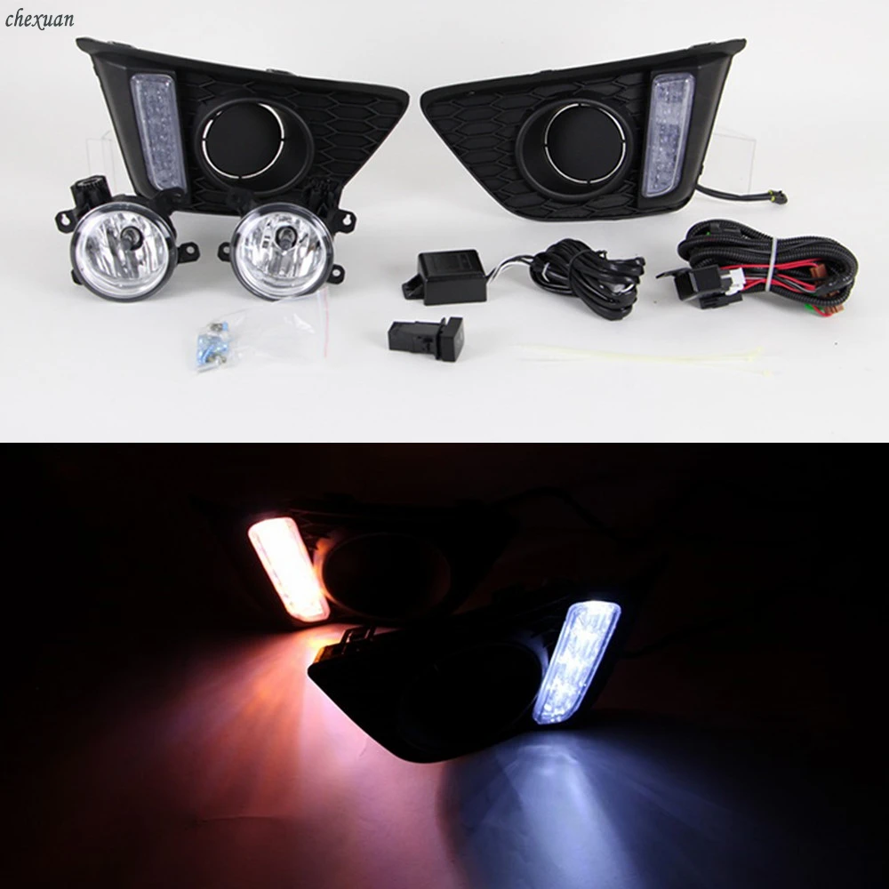 CSCSNL 1 set For Honda jazz fit 2014 2015 2016 LED DRL Daytime Running Lights Daylight Driving light with fog lamp Accessories
CSCSNL 1 set For Honda jazz fit 2014 2015 2016 LED DRL Daytime Running Lights Daylight Driving light with fog lamp Accessories