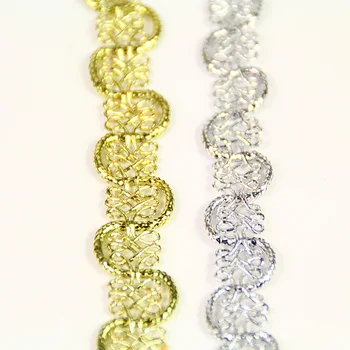 50 yards/lot High-quality Golden and silver lace Trim Ribbon For Costume Hat curtain pillow Decoration Handmade DIY braided
50 yards/lot High-quality Golden and silver lace Trim Ribbon For Costume Hat curtain pillow Decoration Handmade DIY braided