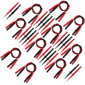 10 X Aidetek Sharp hard Needle Tipped Tip Multimeter Probes Test Leads 20155SET10PC