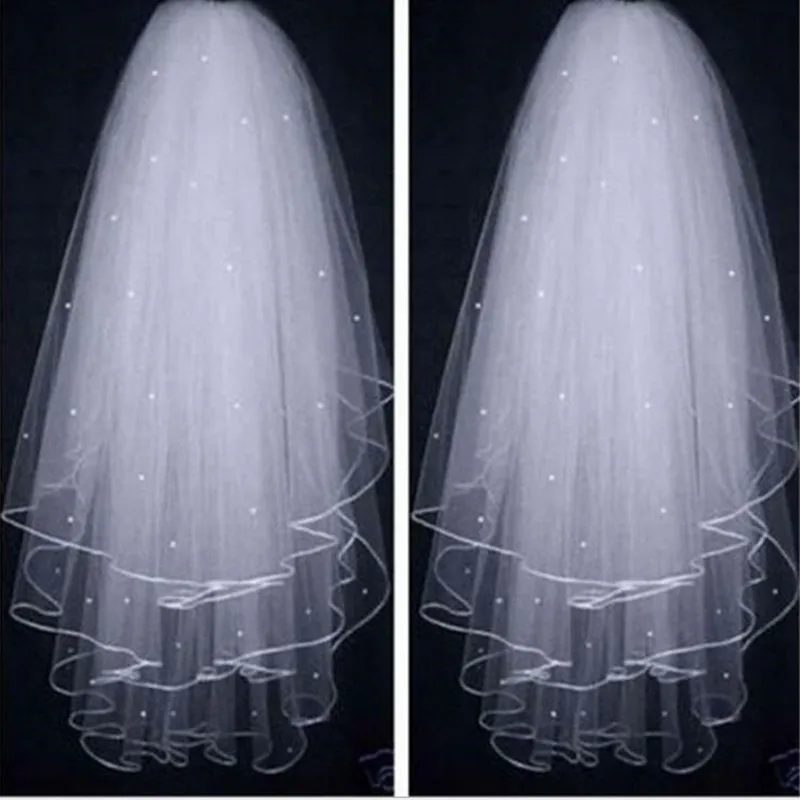 New In Stock Ribbon Edge Wedding Veil White Ivory With Pearls White Ivory Short Women Headwear Bridal Veil
New In Stock Ribbon Edge Wedding Veil White Ivory With Pearls White Ivory Short Women Headwear Bridal Veil