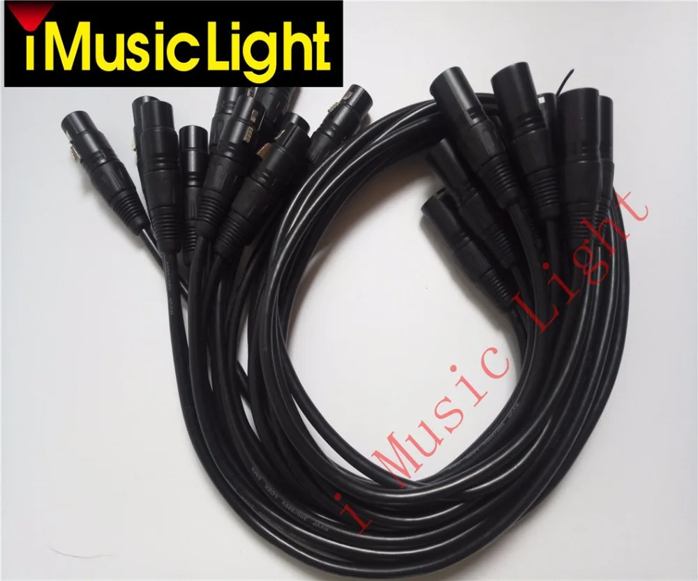 5Pcs/Lot 2Meter Length 3-pin Signal Connection DMX Cable For Stage Light Lighting Accessories DMX512 Line
5Pcs/Lot 2Meter Length 3-pin Signal Connection DMX Cable For Stage Light Lighting Accessories DMX512 Line
