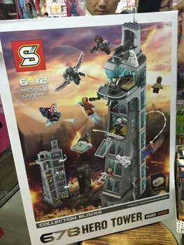 2020 New DHL 1209Pcs Upgraded version Super Hero Attack On Avenger Tower Model Building Kit toy Blocks Brick Compatible Toy Gift
2020 New DHL 1209Pcs Upgraded version Super Hero Attack On Avenger Tower Model Building Kit toy Blocks Brick Compatible Toy Gift