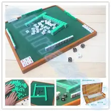 Mahjong-Set Table-Pieces Board-Game Chinese Traditional Travel Family Mini Small