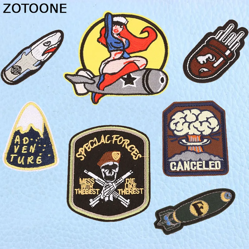 ZOTOONE Canceled Atomic Bomb Fallout Patches Military Embroidered Patches Iron on Beautity Army Morale Tactical for Bag Jackets
ZOTOONE Canceled Atomic Bomb Fallout Patches Military Embroidered Patches Iron on Beautity Army Morale Tactical for Bag Jackets