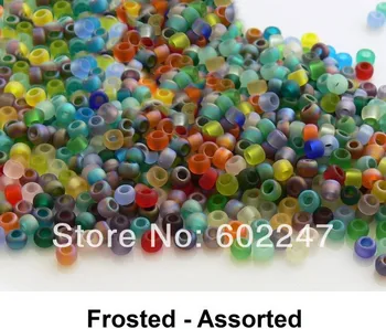 Mixed Color Wholesale Mini Frosted Glass Seed Beads Jewelry Making Beading Finding
Mixed Color Wholesale Mini Frosted Glass Seed Beads Jewelry Making Beading Finding