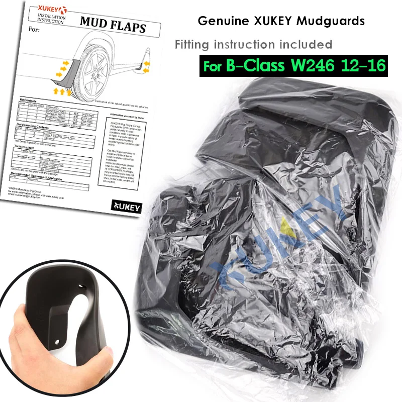 Mudguards New 4pcs Mud Flaps Splash Guard for Benz W246 B180 B200 B220 B250 Mercedes B Class 2013 2014 2015