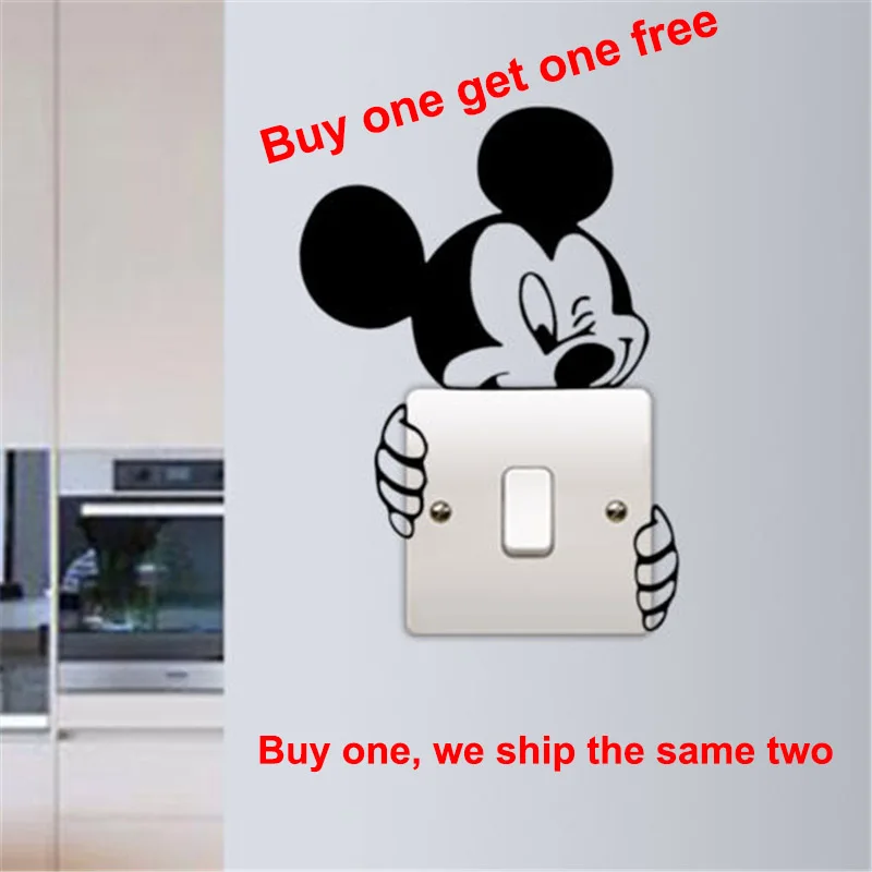 Mickey Mouse Switch Sticker Cute Mickey Decoration For Kids Home Vinyl Art Design Diy Decals beauty Cute Ornament W94
Mickey Mouse Switch Sticker Cute Mickey Decoration For Kids Home Vinyl Art Design Diy Decals beauty Cute Ornament W94