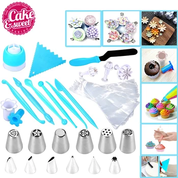 52Pcs Cake Icing and Decorating Kit Including 12 Stainless Steel Icing tips, 26 Disposable Decorating Bags, Tri Color Coupler...
52Pcs Cake Icing and Decorating Kit Including 12 Stainless Steel Icing tips, 26 Disposable Decorating Bags, Tri Color Coupler...