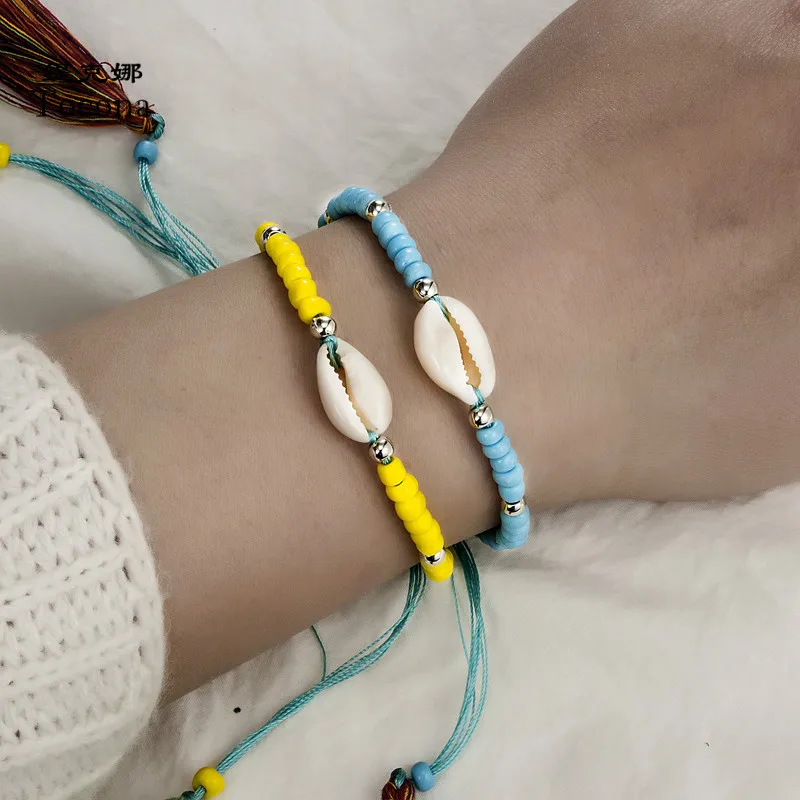 Docona Bohemia Summer Bracelets 2pcs/sets Colorful Good Selling Shell Shape Design For Women Ladies Bangles Jewelry 3439
Docona Bohemia Summer Bracelets 2pcs/sets Colorful Good Selling Shell Shape Design For Women Ladies Bangles Jewelry 3439
