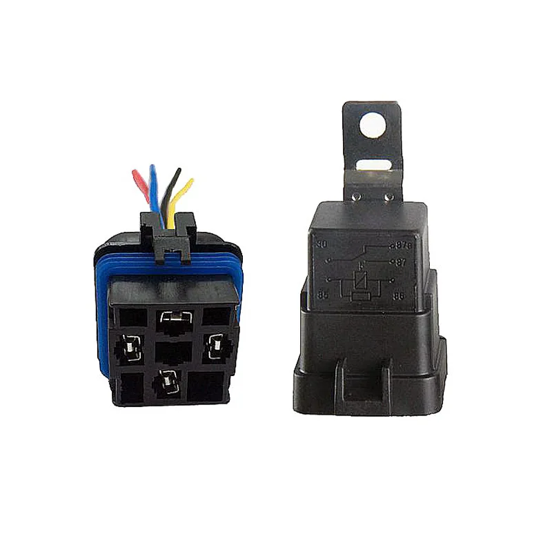 Auto Car relay JD2912 Waterproof SPDT 5 Pin DC 12V 40A relay socket with wire
Auto Car relay JD2912 Waterproof SPDT 5 Pin DC 12V 40A relay socket with wire