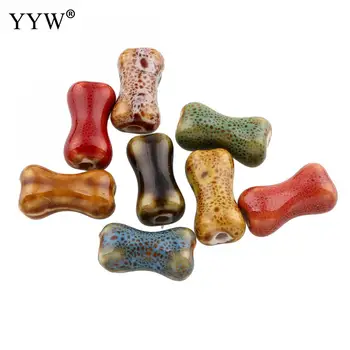100pcs 10x19x7mm Dog Bone Shape Glaze Ceramic Beads Charm DIY Spacer Rustic Porcelain Bead Braided Bracelet Handmade Jewelry
100pcs 10x19x7mm Dog Bone Shape Glaze Ceramic Beads Charm DIY Spacer Rustic Porcelain Bead Braided Bracelet Handmade Jewelry