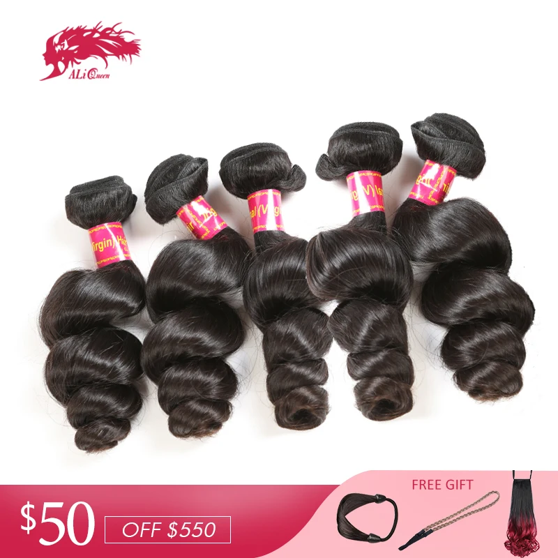 Ali Queen Hair Brazilian Loose Wave Human Hair Bundle 10Pcs Lot Natural Color 12-30inches Hair Weaving Extensions Virgin Hair
Ali Queen Hair Brazilian Loose Wave Human Hair Bundle 10Pcs Lot Natural Color 12-30inches Hair Weaving Extensions Virgin Hair