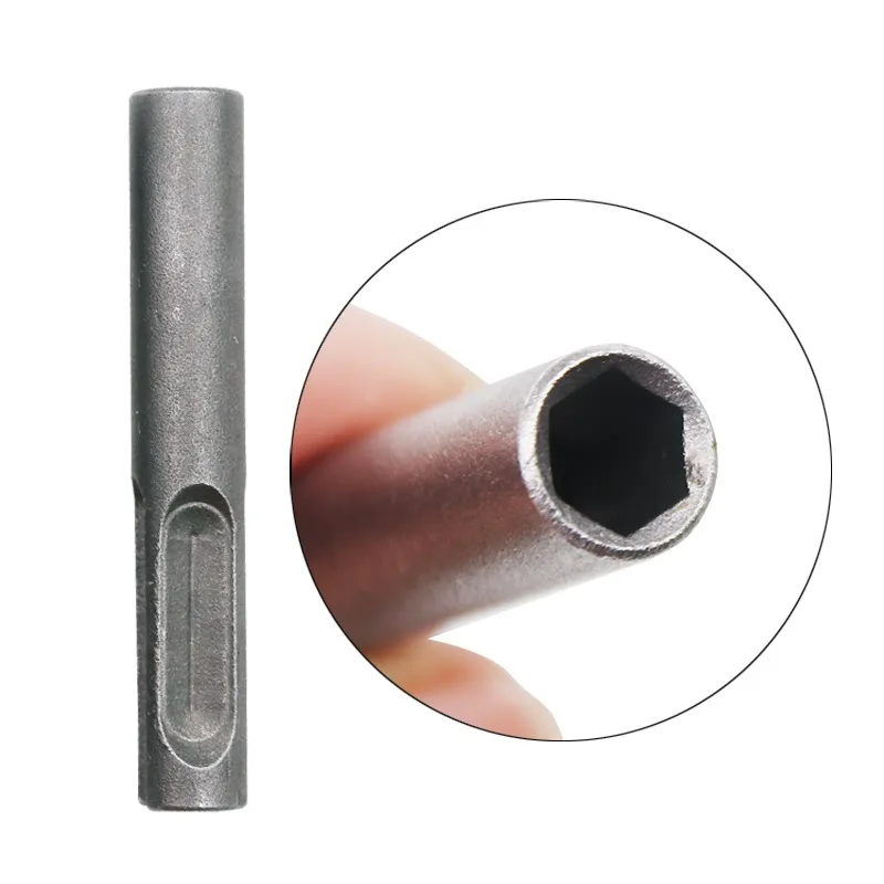 High quality Electric hammer transfer rod sleeve SDS Hexagon handle converter impact drill head adapter tool 2 Pit trough
High quality Electric hammer transfer rod sleeve SDS Hexagon handle converter impact drill head adapter tool 2 Pit trough