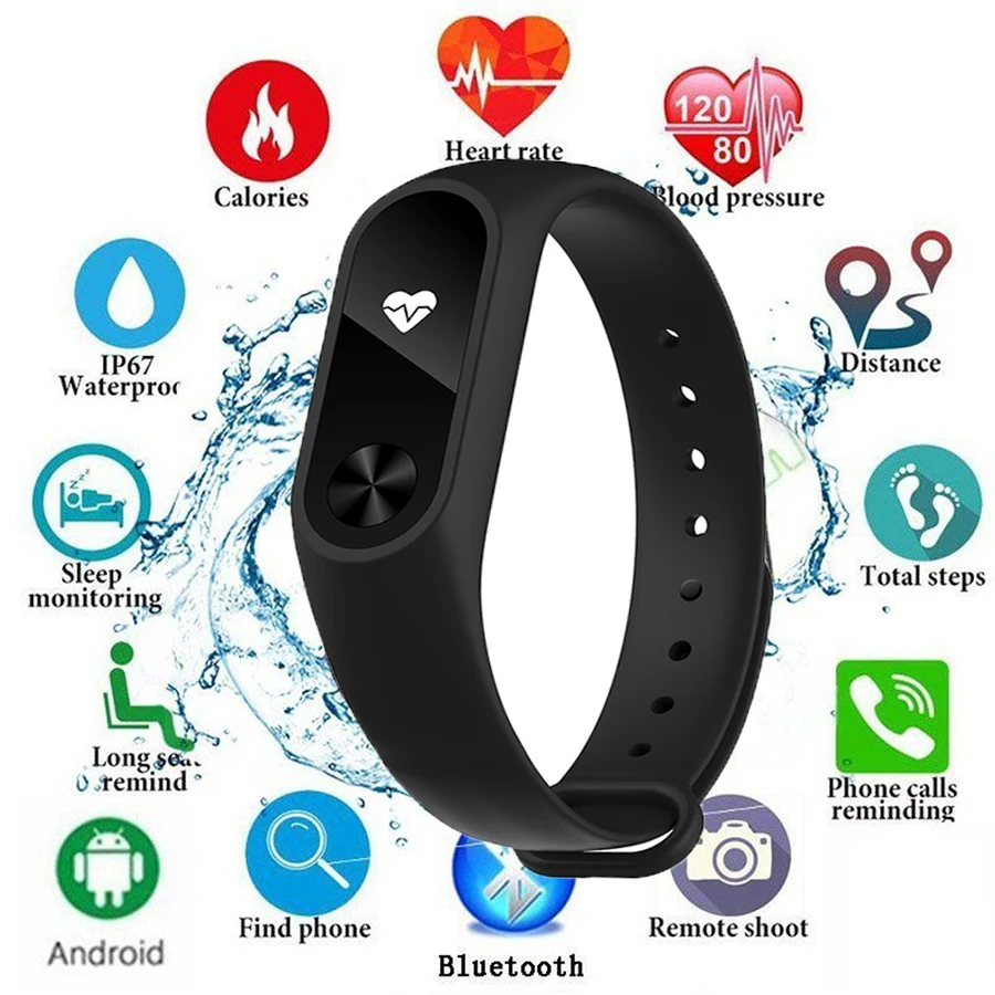 Умный Браслет LISM Bluetooth водонепроницаемый монитор сердечного ритма фитнес трекер