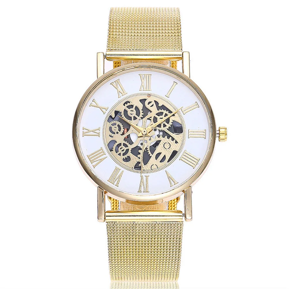 2018 New Roman Numerals Case Women Lady Student Wrist Quartz Watch Hollow Gear Watch Round Alloy Strap Fashion Birthday Gift @17
2018 New Roman Numerals Case Women Lady Student Wrist Quartz Watch Hollow Gear Watch Round Alloy Strap Fashion Birthday Gift @17