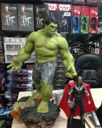

[New] Super Size 1/4 Scale 60cm The Avengers 3 Hulk GREEN GIANT PVC Action figure Statue Collection model toy kids children gift