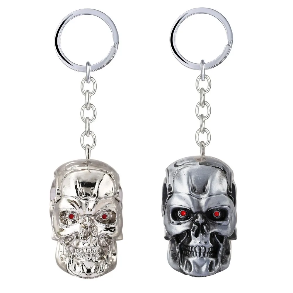 The Terminator Key Chain 3D T-1000 Skull Key Rings For Gift Chaveiro Car Keychain Jewelry Movie Key Holder Souvenir YS11520
The Terminator Key Chain 3D T-1000 Skull Key Rings For Gift Chaveiro Car Keychain Jewelry Movie Key Holder Souvenir YS11520