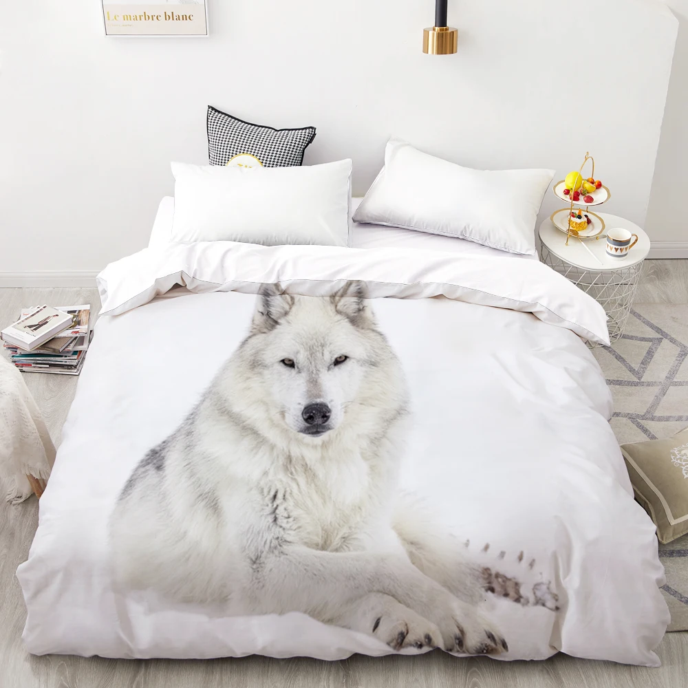 3D Print Duvet Cover Custom Design,Comforter/Quilt/Blanket case Queen/King,Bedding 220x240,Bedclothes Animal White wolf
3D Print Duvet Cover Custom Design,Comforter/Quilt/Blanket case Queen/King,Bedding 220x240,Bedclothes Animal White wolf